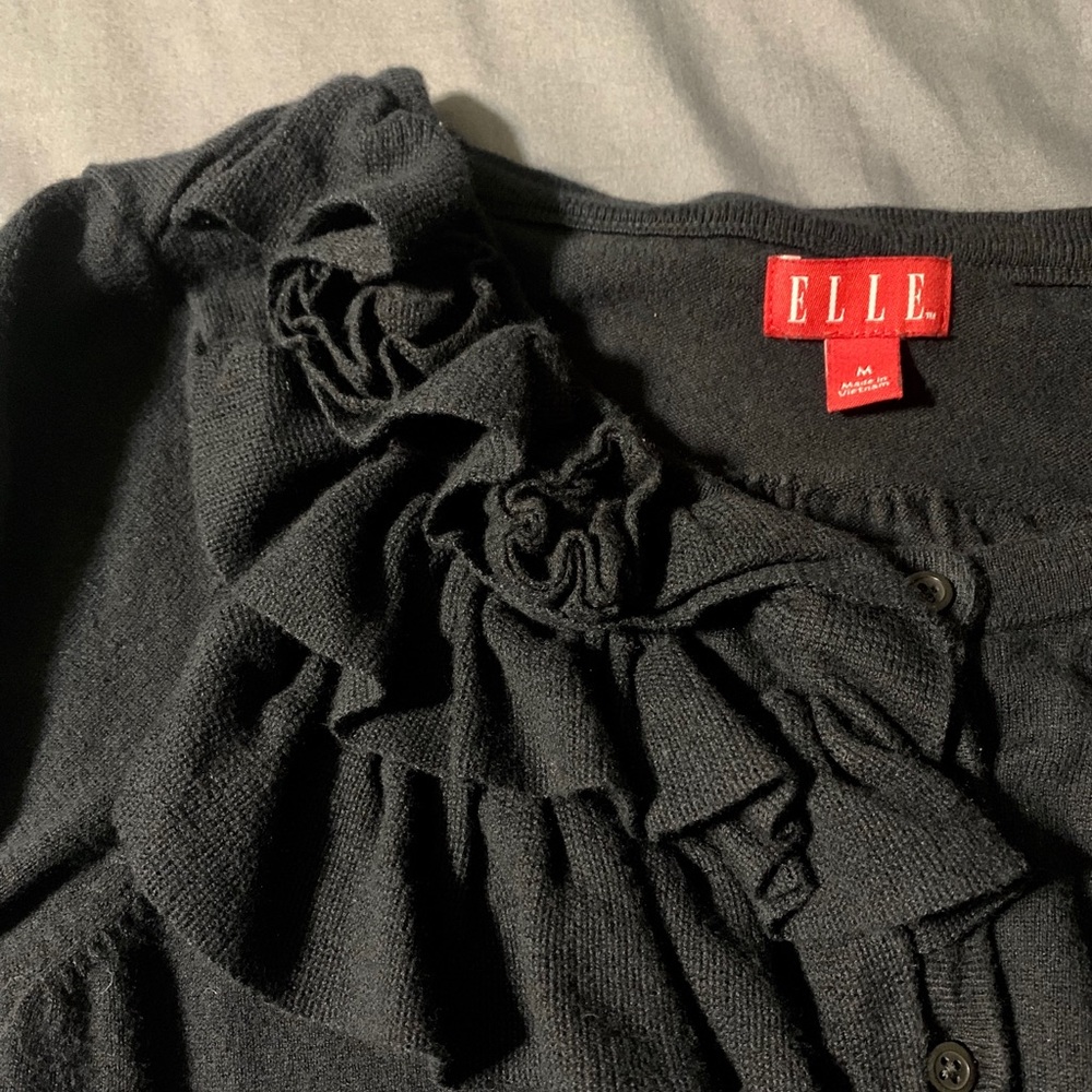 Black cardigan